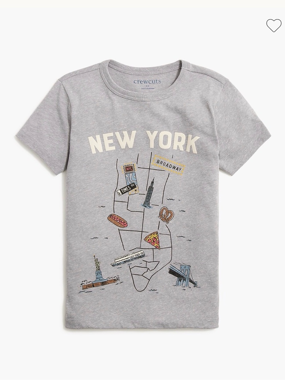 Crewcuts Kids' New York Graphic Tee - Gray